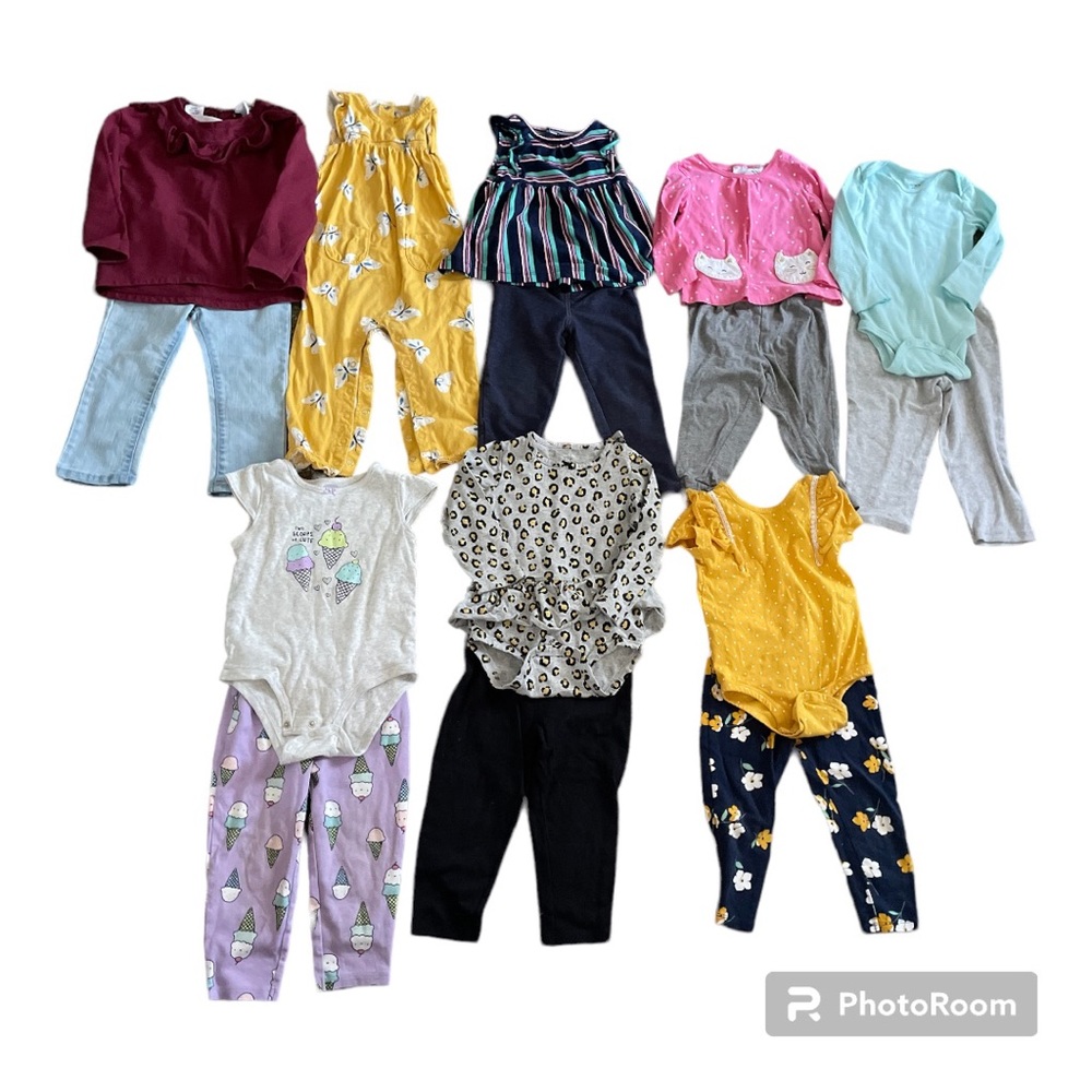 Carters girls two piece outfit bundle